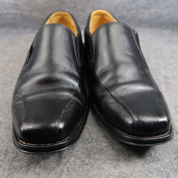 Sandro Moscoloni Shoes Mens 11 Loafer Slip On Classic Jacobs Venetian Leather - Picture 15 of 16